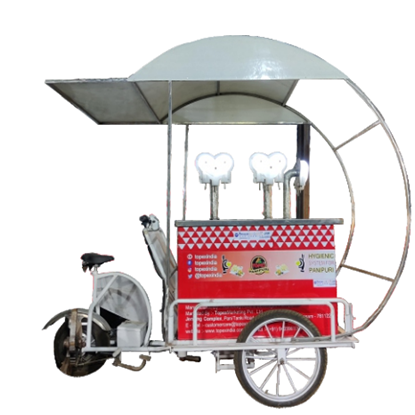 6 TO 9 NOZZLE E CYCLE PANIPURI CART