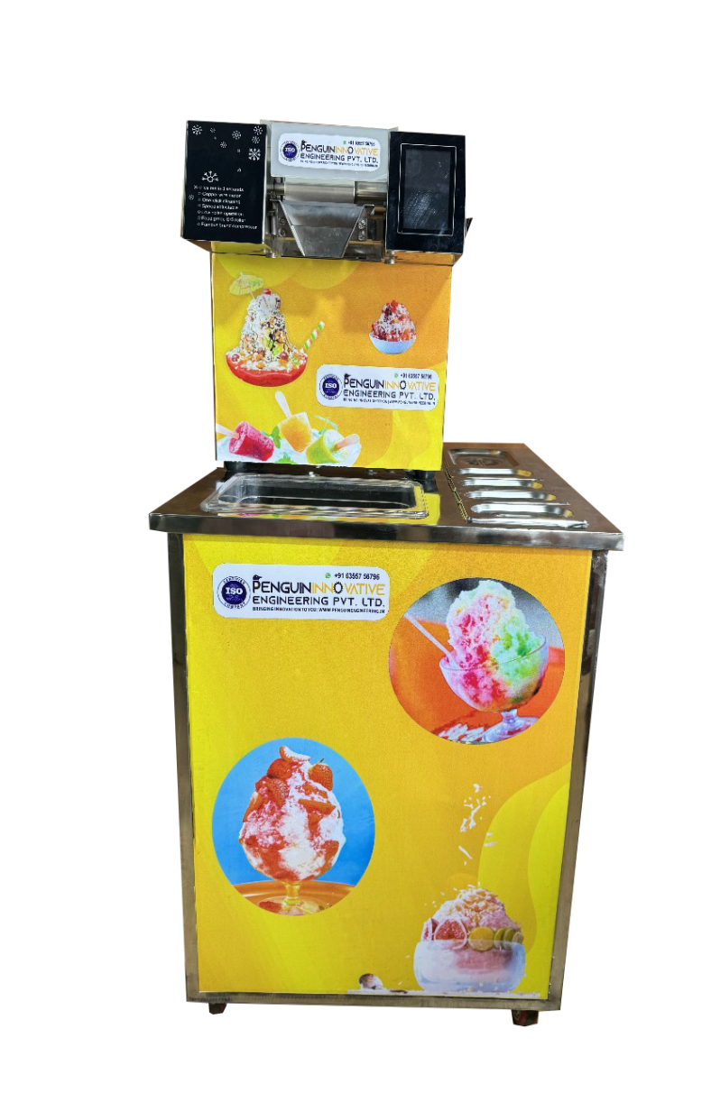 Snow Ice Flake Machine With Counter