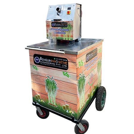 SUGARCANE CART WITH MACHINE