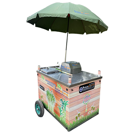 SUGARCANE COOLING SYSTEM TABLE - Three stainless steel roller